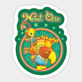 Newt & The Parrot King Sticker